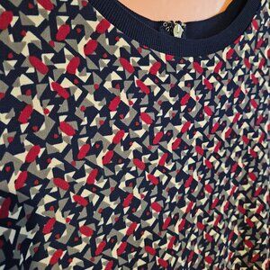 Knee length patterned shift dress Ralph Lauren size L